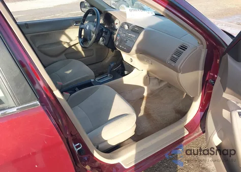 2002 Honda Civic Lx from USA, damaged, VIN 1HGES16562L035914